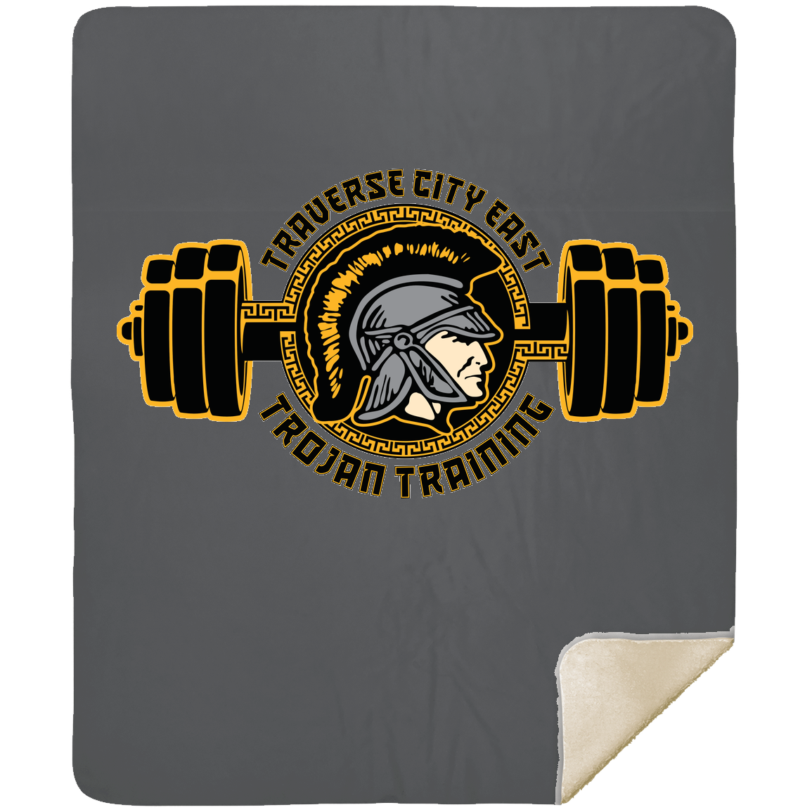 tc-trojans-ems-training-logo-mshm-premium-sherpa-blanket-50x60 — Gray — Front — source sha256 34c2487d7c72c9cedebd2468e2429b53a1203bd70a2e6b2680a638273c9a70e1 — Color position 3