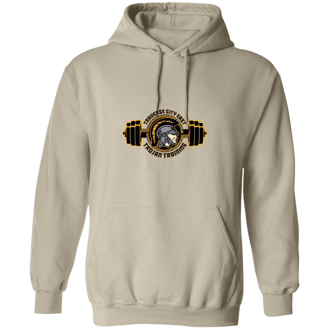 tc-trojans-ems-training-logo-gildan-pullover-hoodie — Sand — Front — source sha256 405548d4ebab28e3110c0711bf6c67a51eb97969b7cf769b1dbc8aa9bff1ad07 — Color position 1