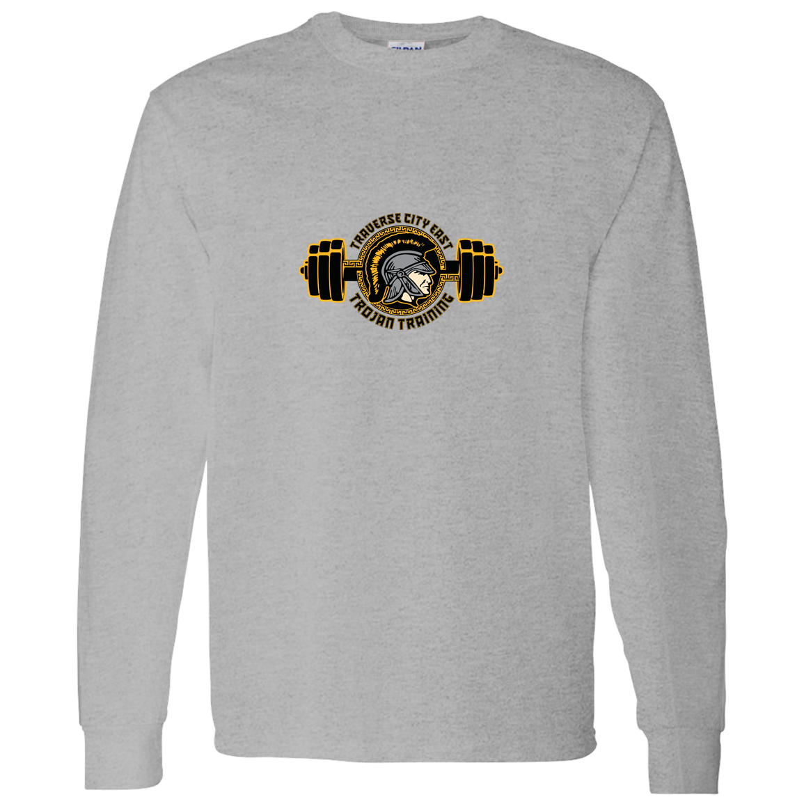 tc-trojans-ems-training-logo-gildan-ls-t-shirt-5-3-oz — Sport Grey — Front — source sha256 44d421161804fdd55d81c40a7d9c26cd467180f68650462194da2efa40374003 — Color position 5