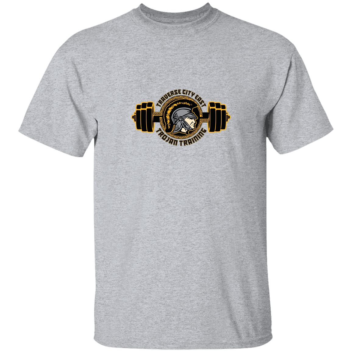 tc-trojans-ems-training-logo-gildan-5-3-oz-t-shirt — Sport Grey — Front — source sha256 4b0c7a516db85ee60ef0a4413496e402bde2b5dd2ec6977e36368d9cd0ff4b19 — Color position 6