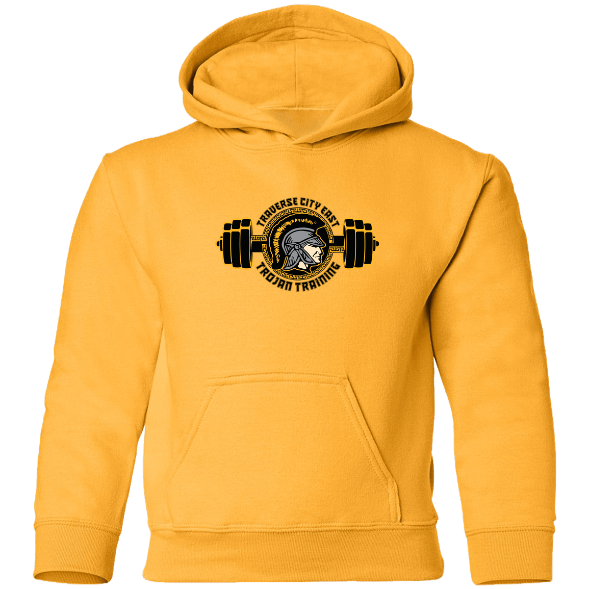 tc-trojans-ems-training-logo-gildan-youth-pullover-hoodie — Gold — Front — source sha256 8dfe5bc9264dfc20aab2d3b442052c002834d682ae3f02a47f63a5207752e061 — Color position 5