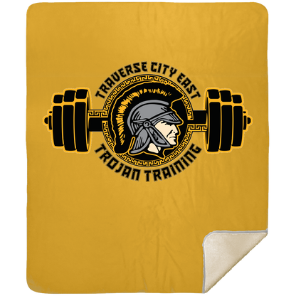 tc-trojans-ems-training-logo-mshm-premium-sherpa-blanket-50x60 — Athletic Gold — Front — source sha256 9dbefac91d8fce0cdc6b09a009f36d241e2eec10ea46b90c57150be071c6f0b7 — Color position 6