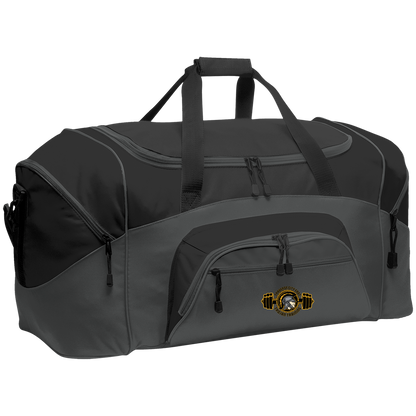 tc-trojans-ems-training-logo-port-company-sport-duffel — Dark Charcoal/Black — Front — source sha256 a2e72d34b424961d2af56efbbe18b0c574ba7acad577dda9a72736e5f3a242bf — Color position 2