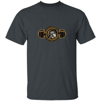 tc-trojans-ems-training-logo-gildan-youth-5-3-oz-100-cotton-t-shirt — Dark Heather — Front — source sha256 a625b655b4bd104185926af9680ed9a585c8895900e0cbbf95352c38a73c404f — Color position 4