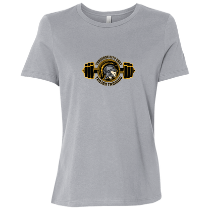tc-trojans-ems-training-logo-bella-canvas-ladies-relaxed-jersey-short-sleeve-t-shirt — Athletic Grey — Front — source sha256 a695fbf958f7b88dfef99e2ebbfde47a99bef54c411318bf4fcf06de72d6a45d — Color position 3