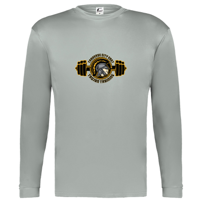 tc-trojans-ems-training-logo-c2-kids-performance-long-sleeve-tee — Silver — Front — source sha256 dc91d1635706168f483793bbfb1bb29492fcc3c283864d19ecc01fc4f192bac1 — Color position 3