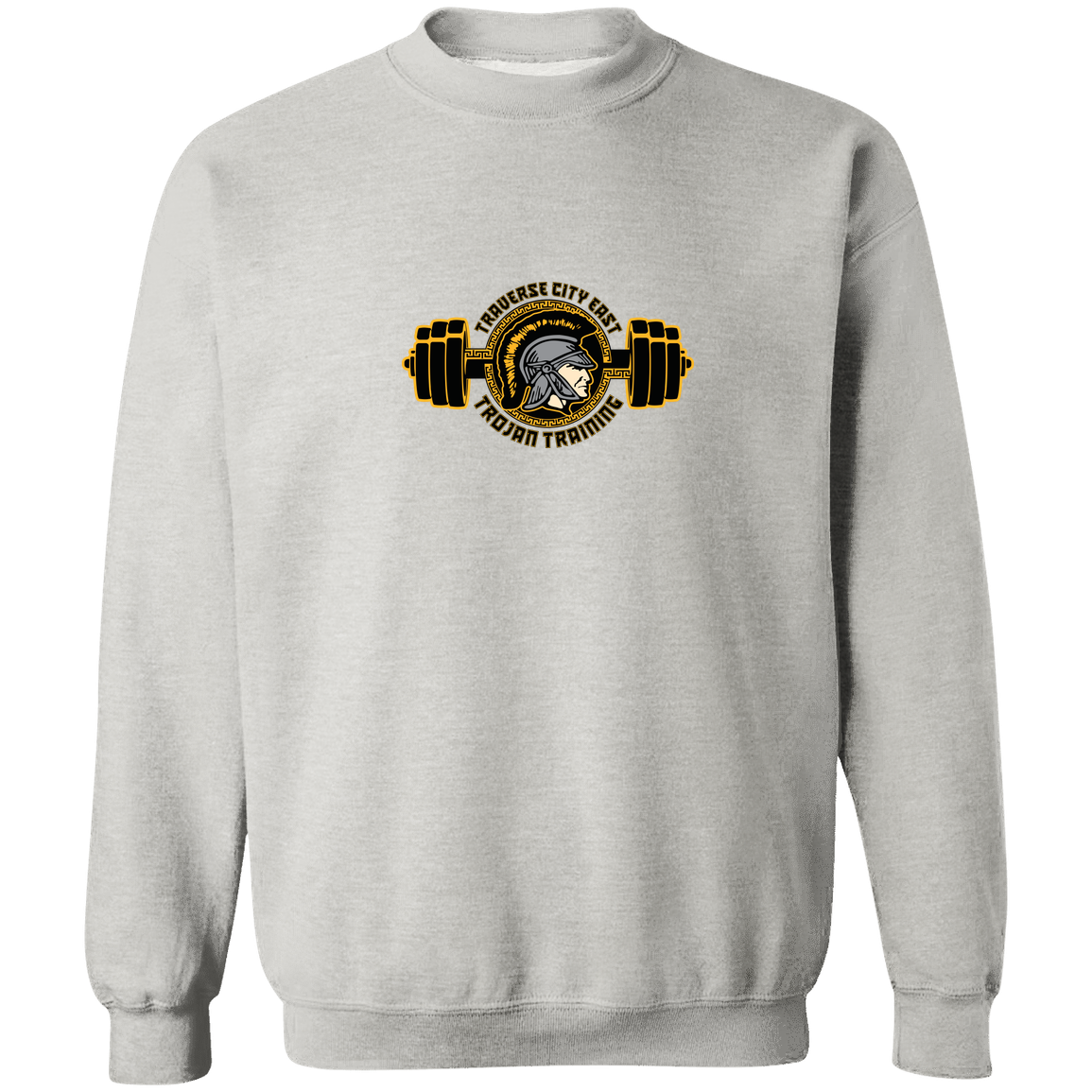 tc-trojans-ems-training-logo-gildan-crewneck-pullover-sweatshirt — Ash — Front — source sha256 e269df99a714ebdb7b38d272ff02e6b5d2101f73318577e87596548482eca647 — Color position 2