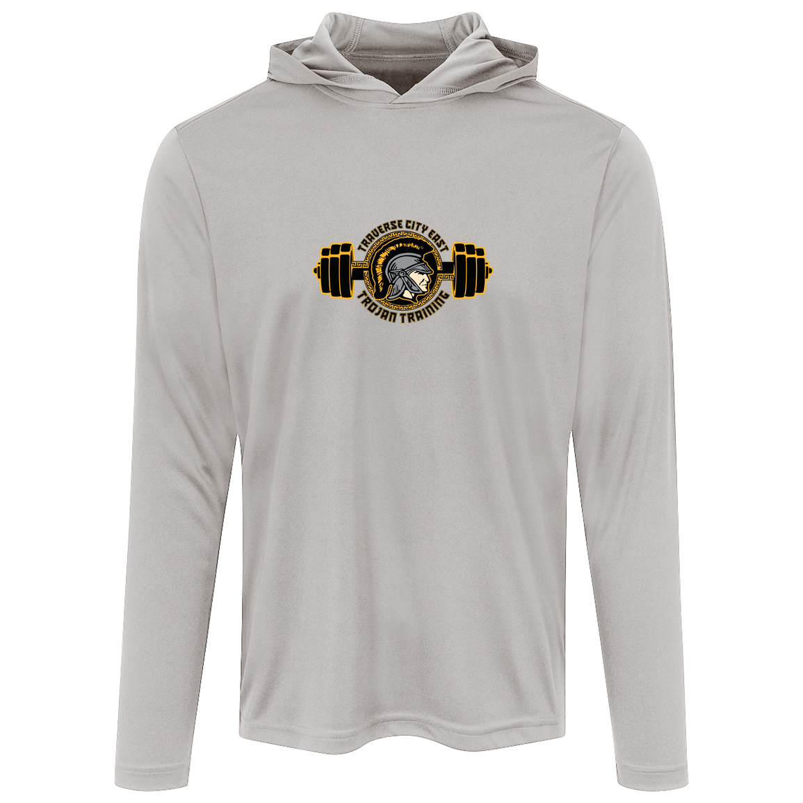 tc-trojans-ems-training-logo-sport-tek-mens-competitor-hooded-tee — Silver — Front — source sha256 e588dc30ac6ec0caf20f821be9a9745968048889dcf394c72aba8639717be38e — Color position 3