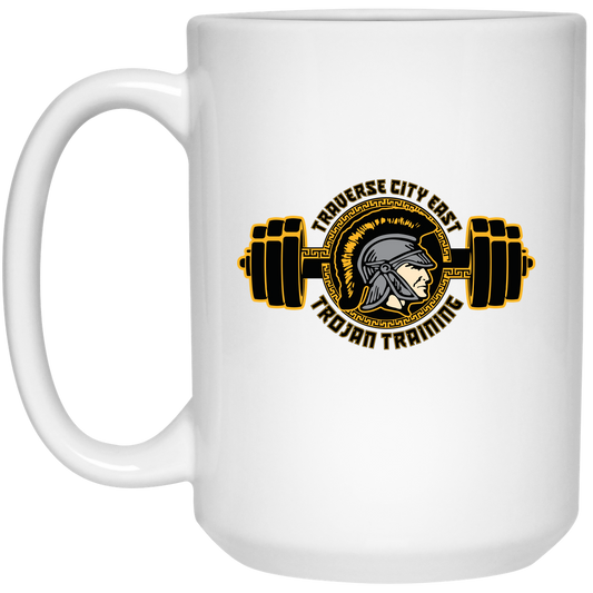 tc-trojans-ems-training-logo-15oz-white-mug — White — Front — source sha256 e8955b4a3b08415a60786d86b481467de7958cb3caa0711790ac5170ccef86d8 — Color position 1
