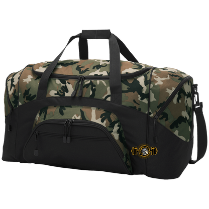 tc-trojans-ems-training-logo-port-company-sport-duffel — Black/Camouflage — Front — source sha256 fd94e579f789f4eb4c61c05413c9c58ef03bdec76e6f1df7c053af5d96052223 — Color position 3