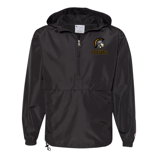 tc-trojans-football-basic-champion-unisex-packable-anorak-jacket — Black — Front — source sha256 969751ffbe2e5fb92d500ff9ae8754aa1c263b46a600229bd16890fdb8bb64c8 — Color position 1