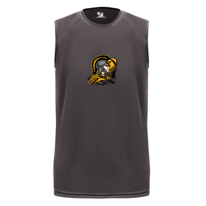 tc-trojans-football-graphic-v2-badger-b-core-sleeveless-performance-tee — Graphite — Front — source sha256 0a6efb73306d9814fc04260e502330f83a2741cdc0aa4f180847e2e8339cd72c — Color position 2
