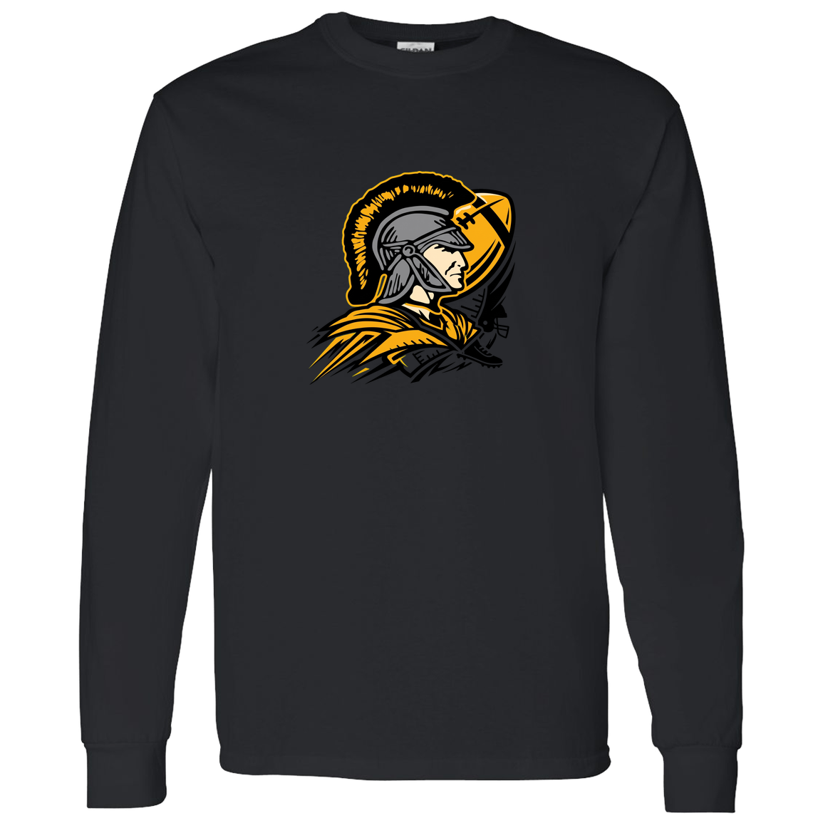 tc-trojans-football-graphic-v2-gildan-ls-t-shirt-5-3-oz — Black — Front — source sha256 121b9227491cac2dbfe808d5d1149d9e126245971697a8a392a023c5565cf863 — Color position 4