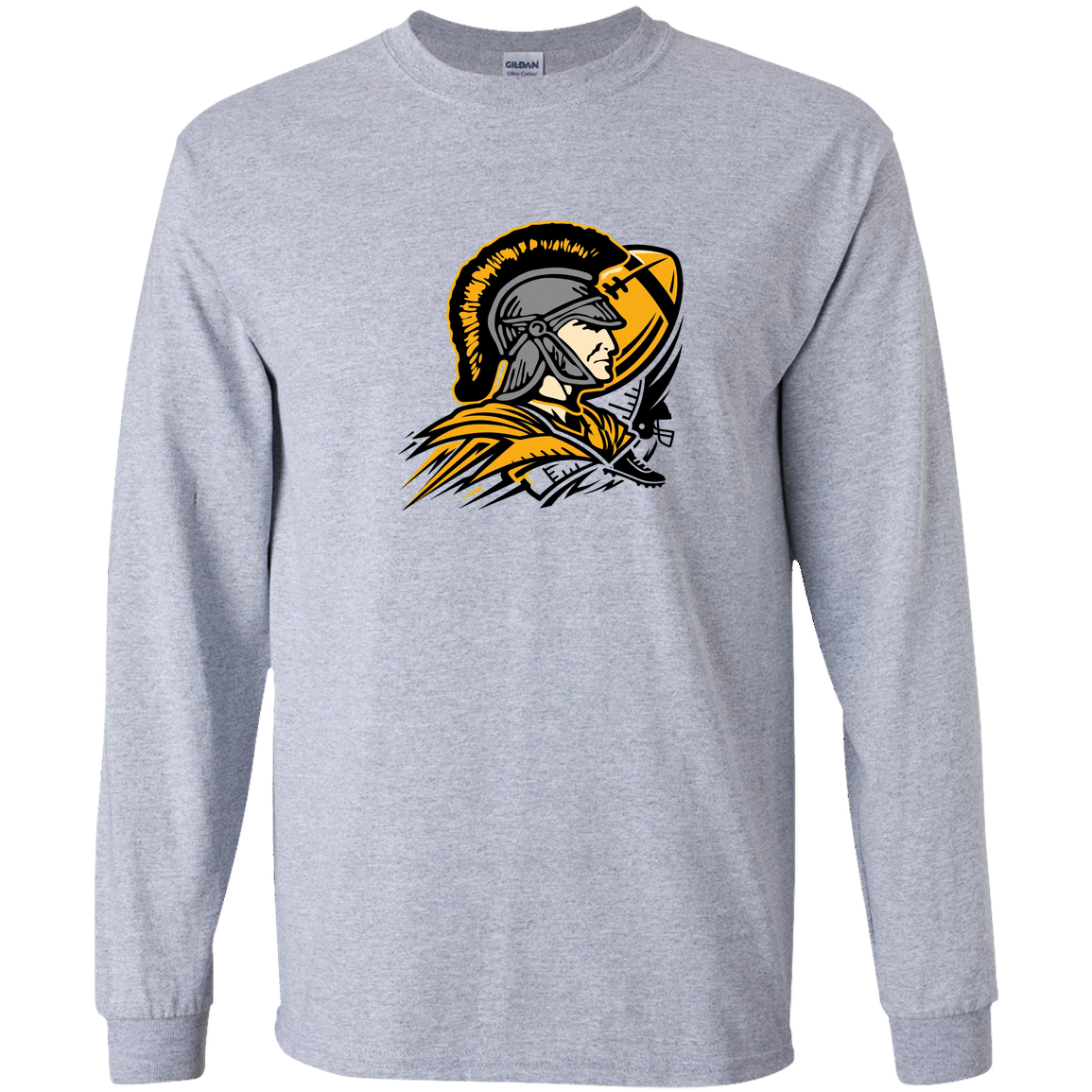 tc-trojans-football-graphic-v2-gildan-youth-ls-t-shirt — Sport Grey — Front — source sha256 3889dec627c4f02ac0bf5690dfe9122b14dad1b141f1328f2b7111c92dc23f63 — Color position 1