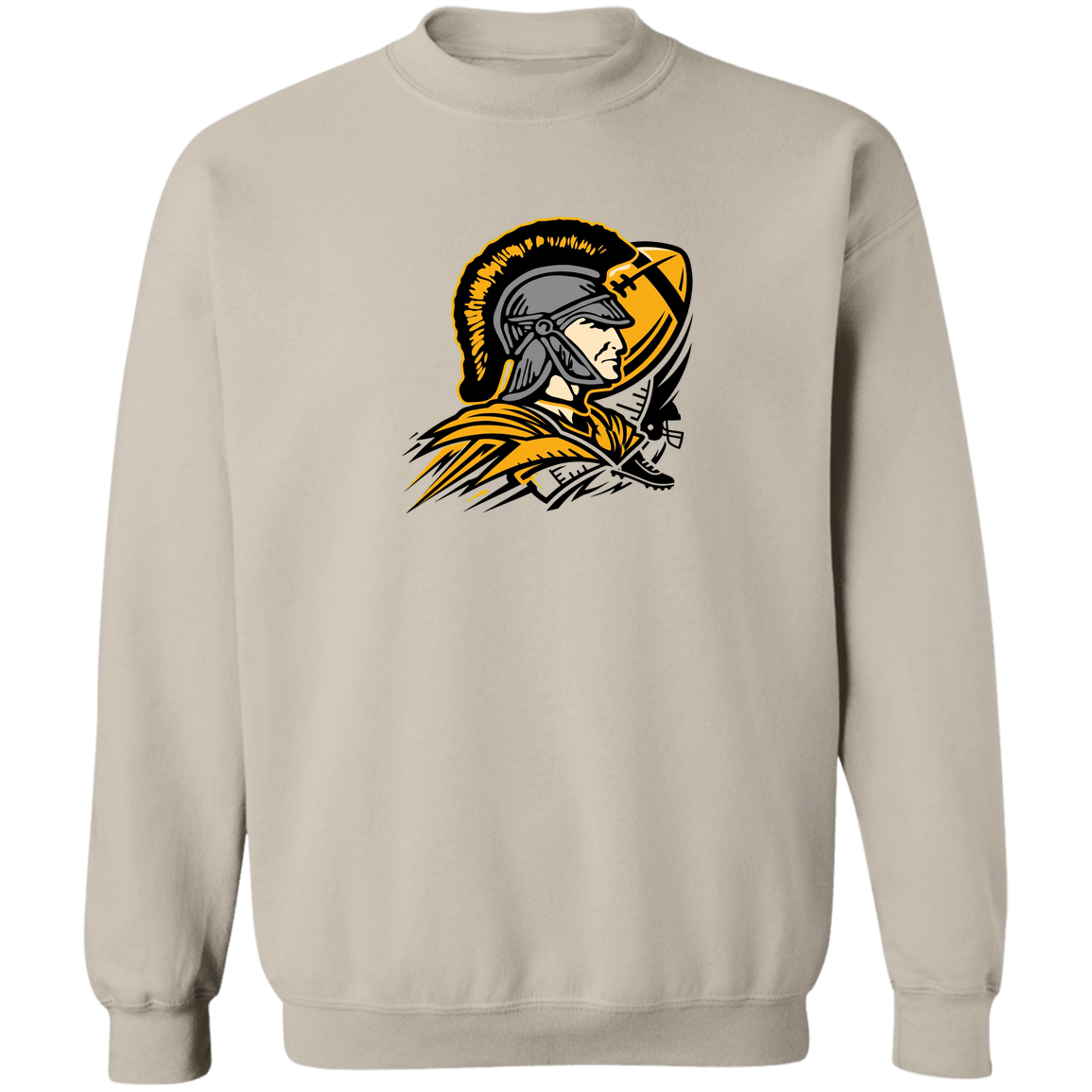 tc-trojans-football-graphic-v2-gildan-crewneck-pullover-sweatshirt — Sand — Front — source sha256 3e74d6f6c60896fc4f9cafbf8e093bba8fdfd33e443c98ae0c54104becd1f63f — Color position 5