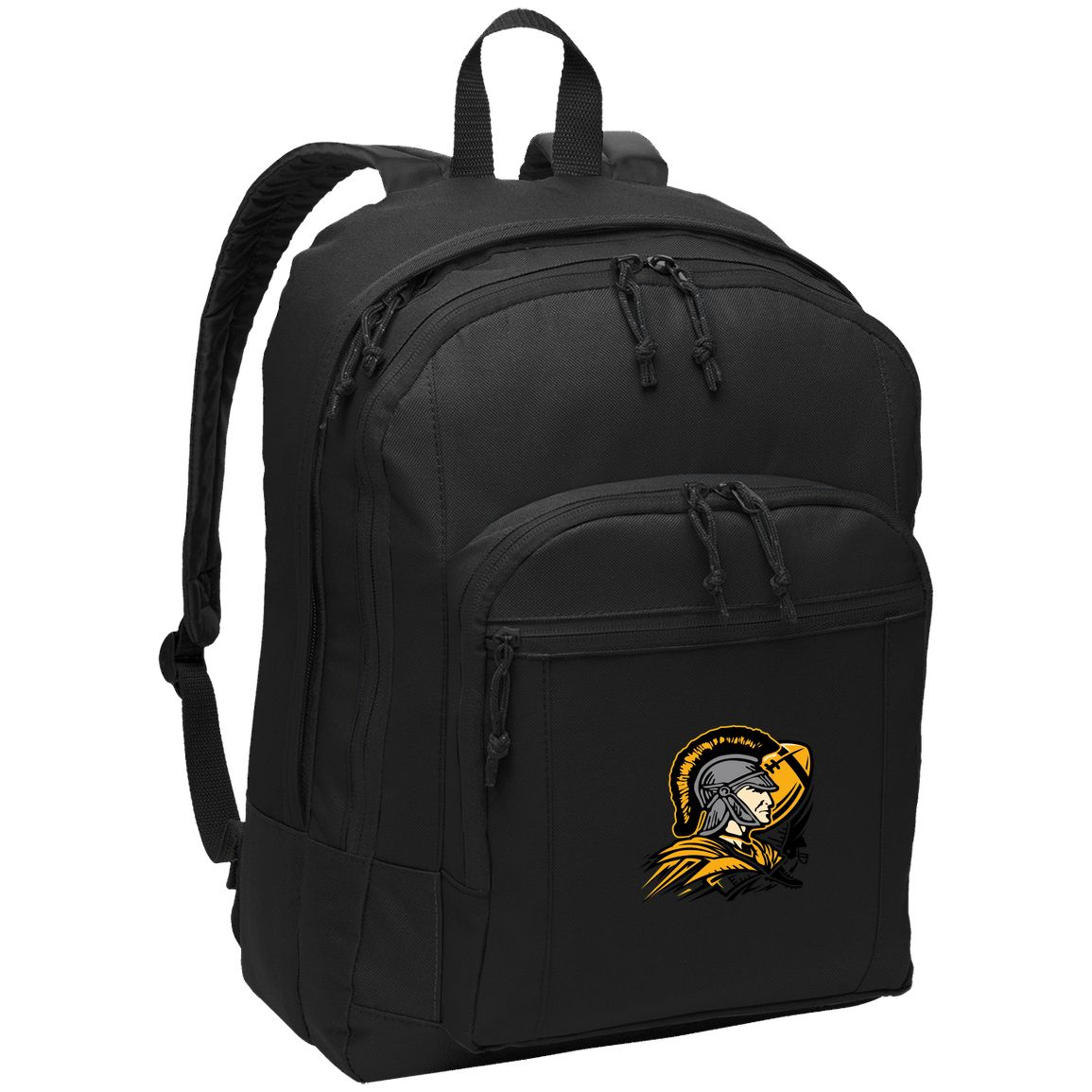 tc-trojans-football-graphic-v2-port-authority-basic-backpack — Black — Front — source sha256 41c3a2f7a2bd74c04909b95c82cbcb5a899e2d623e3d9b5ae445125b65b41c76 — Color position 1