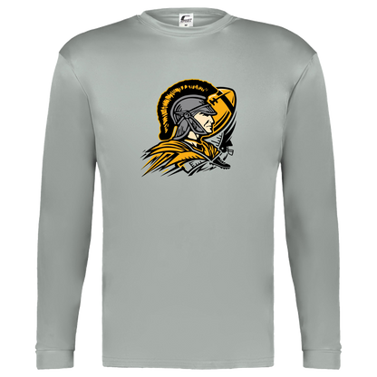 tc-trojans-football-graphic-v2-c2-kids-performance-long-sleeve-tee — Silver — Front — source sha256 464159f1d2191090dff4d569e8fac12aef5184890e0b28b43b5cd5012c416117 — Color position 3