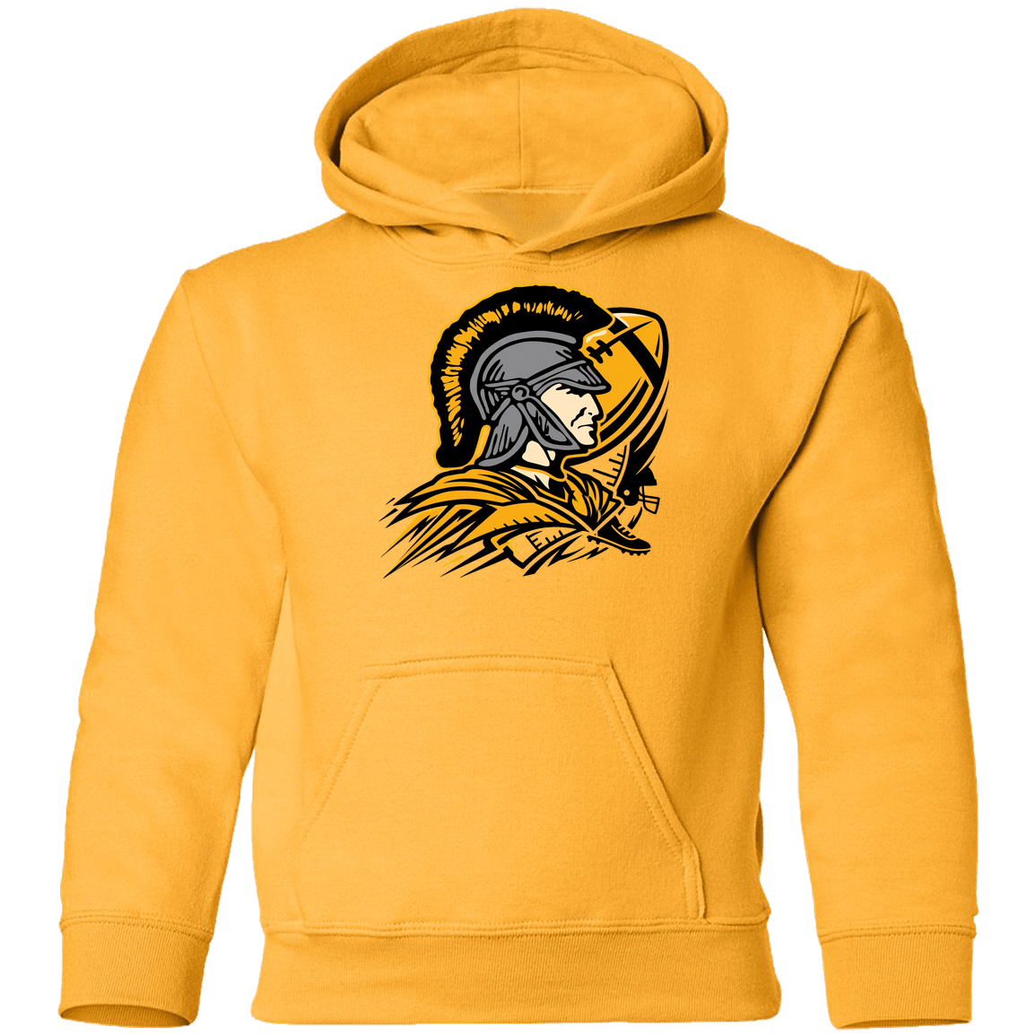 tc-trojans-football-graphic-v2-gildan-youth-pullover-hoodie — Gold — Front — source sha256 79d27ec83a94138c50ad184bd3ef63ed52e8ceffbfac236889fff903839e9e0c — Color position 5