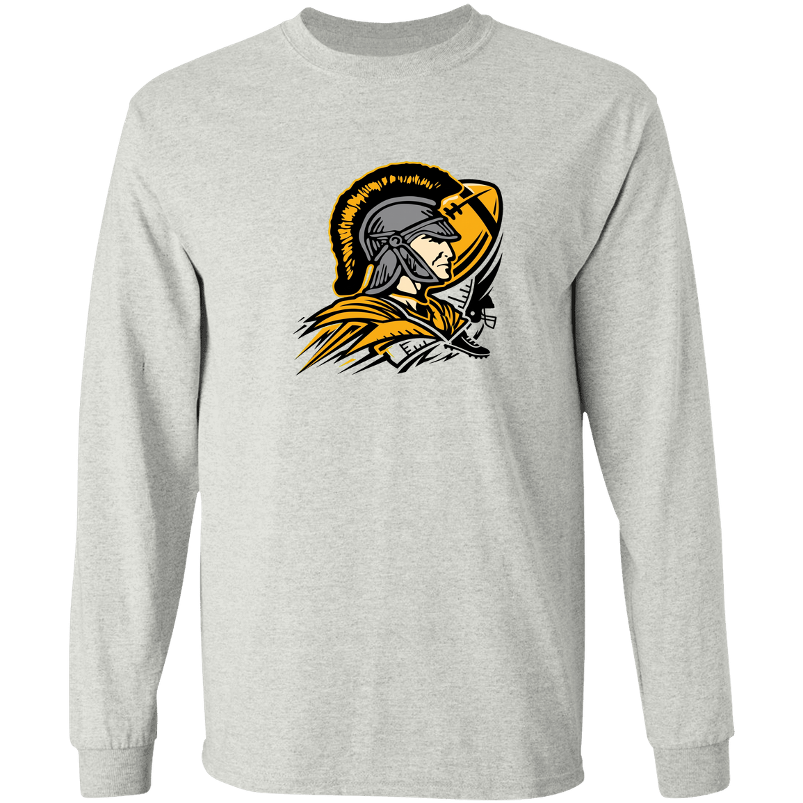 tc-trojans-football-graphic-v2-gildan-ls-t-shirt-5-3-oz — Ash — Front — source sha256 9583063e8fbfbc0a543174f2dbc960a3c814b3c7abbd92c87409add696c148bb — Color position 1