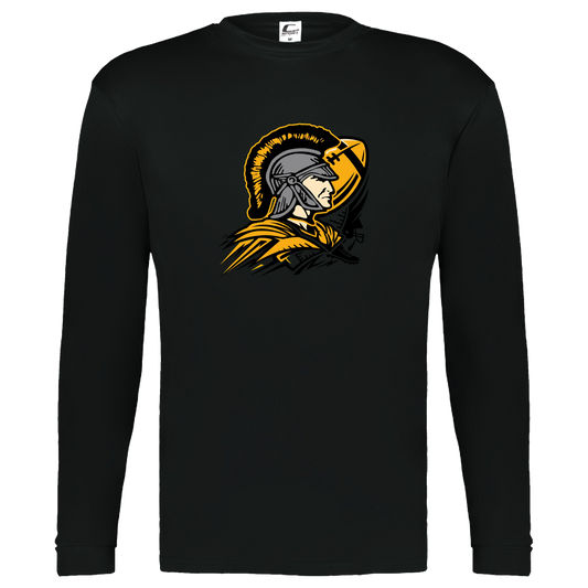 tc-trojans-football-graphic-v2-c2-kids-performance-long-sleeve-tee — Black — Front — source sha256 98b6e938e6c2816e926138caf8fca025414bf2a05b94493a5f1841c9a123f64f — Color position 1