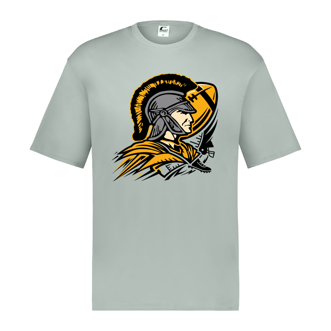 tc-trojans-football-graphic-v2-c2-mens-performance-short-sleeve-tee — Silver — Front — source sha256 990a40595b4a437f03f976eed6d0c94bc1bf2684d26841c93229c58c3550d98d — Color position 3