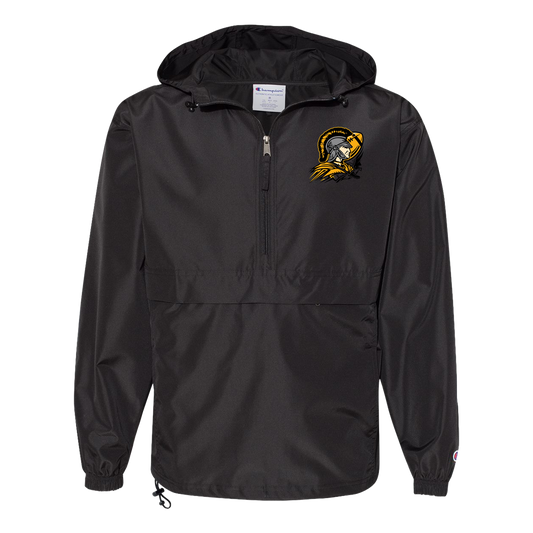 tc-trojans-football-graphic-v2-champion-unisex-packable-anorak-jacket — Black — Front — source sha256 d10042d6e883dcc6700a1157cbe9f17b78b7061ecf7055a75ca0809195f56cee — Color position 1