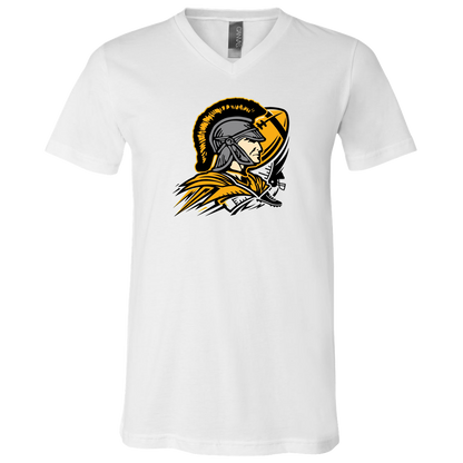 tc-trojans-football-graphic-v2-bella-canvas-unisex-jersey-ss-v-neck-t-shirt — White — Front — source sha256 e542baa8da58724c40c9786b55f609dbca434ad00dd7f379868dba47e266054c — Color position 1