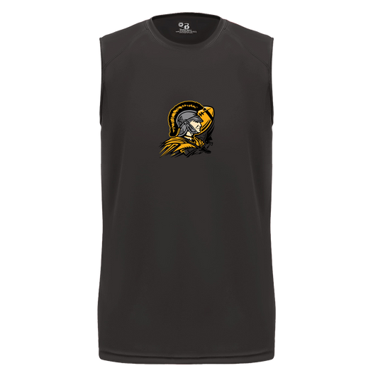 tc-trojans-football-graphic-v2-badger-b-core-sleeveless-performance-tee — Black — Front — source sha256 fd6d48207bae73b8580d44a30b8c75b46d66f5237eaa1ad28b8c158fc4742746 — Color position 1