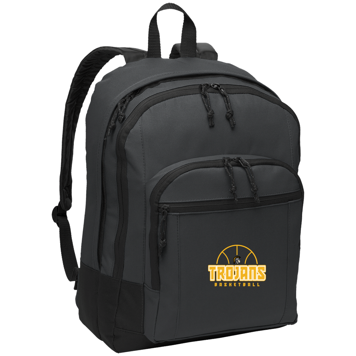 tc-trojans-hoop-horizon-port-authority-basic-backpack — Dark Charcoal — Front — source sha256 46c458923bcdd955b294791310cba76c6717f7819a9e6f0903370c103eac6c04 — Color position 2