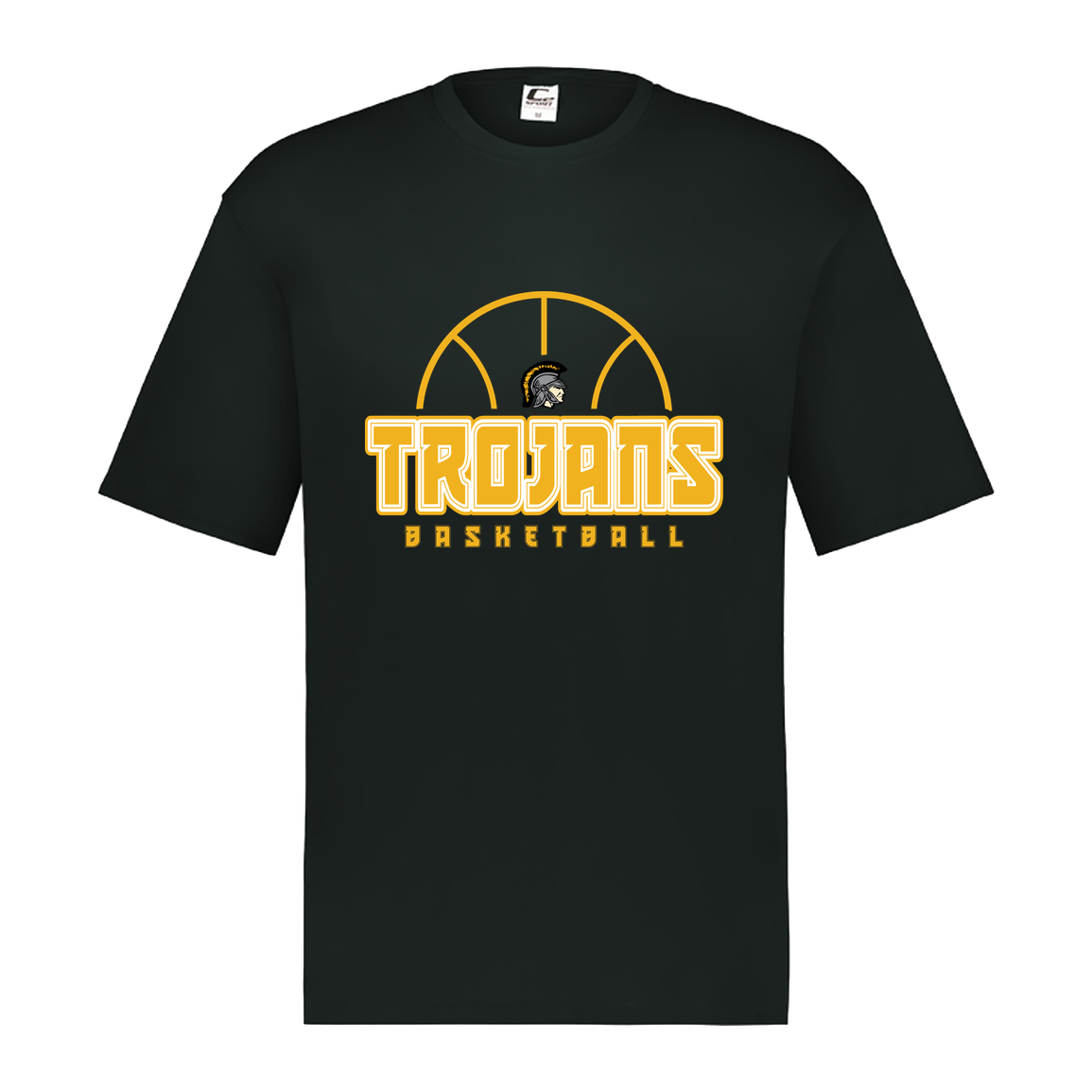 tc-trojans-hoop-horizon-c2-mens-performance-short-sleeve-tee — Black — Front — source sha256 9c173d53bc00367487b7eab4d9695d0b1a70e6591f1898fc702caf7bb9529aff — Color position 1