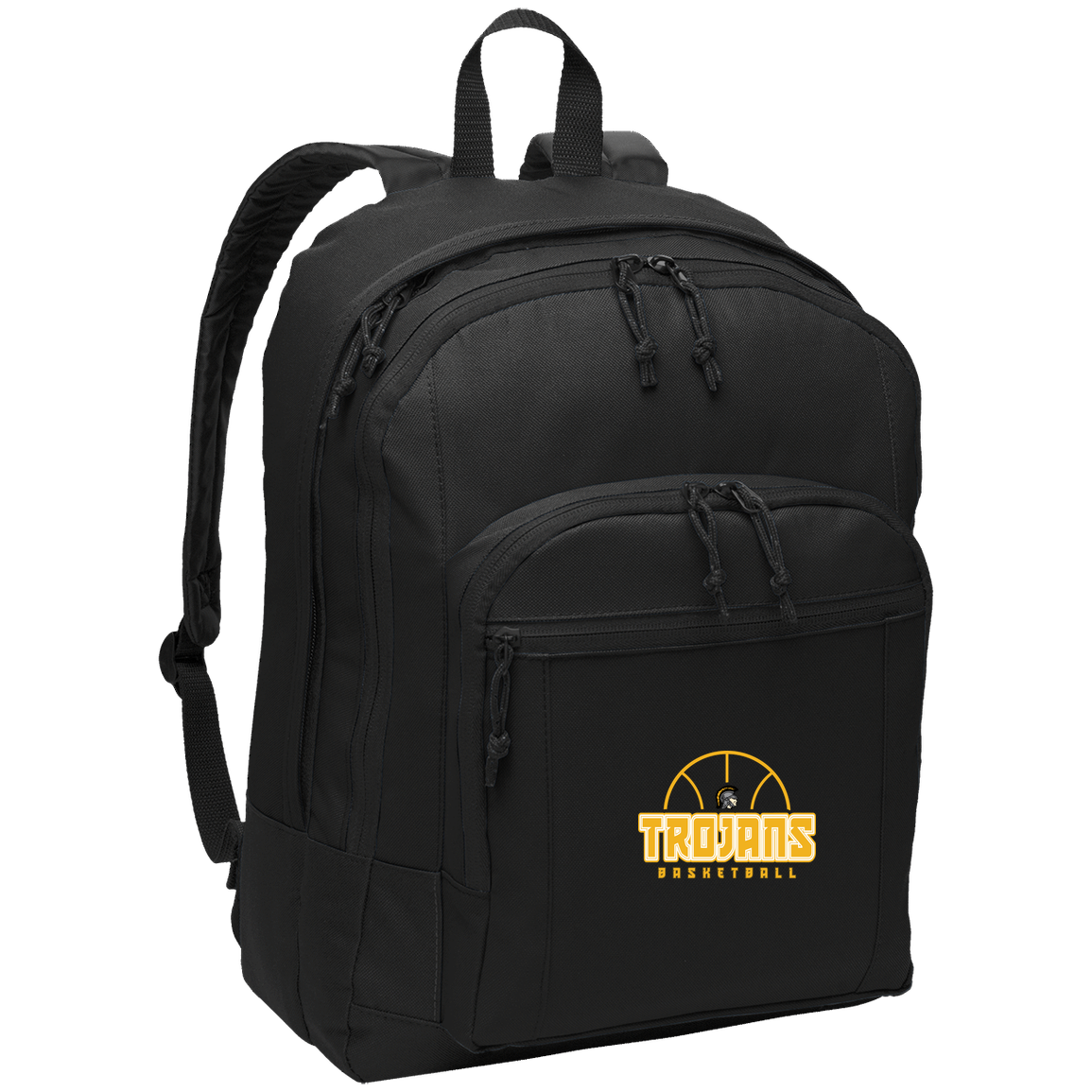 tc-trojans-hoop-horizon-port-authority-basic-backpack — Black — Front — source sha256 a8117859a60a9e15334ee9e1fe4dedad755a99ec1e4084504547668dc0a58c13 — Color position 1