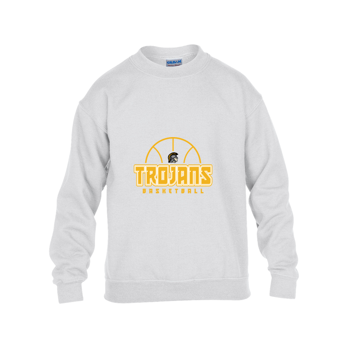 tc-trojans-hoop-horizon-gildan-kids-heavy-blend-fleece-crew — White — Front — source sha256 e3ab21792dad9aeb8673be7e2e4e048512d2f0fcb7a9ee19001d0afddf7cfb5b — Color position 4