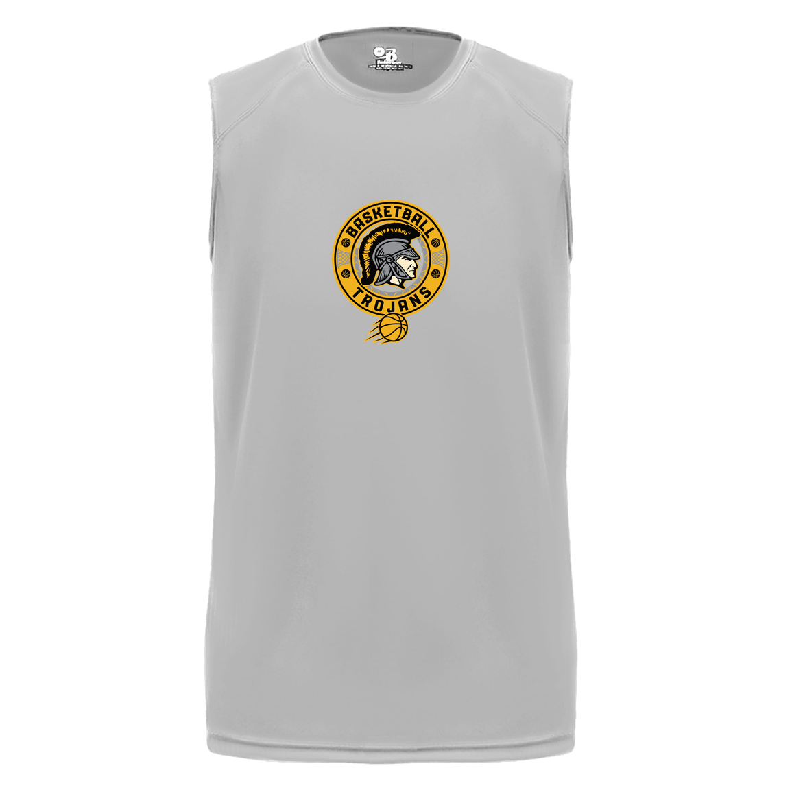 tc-trojans-retro-80s-90s-badger-b-core-sleeveless-performance-tee — Silver — Front — source sha256 0eae817852e7697eb0bb83b4679c703e5f06b8e831d384740f8c82b7db9953b3 — Color position 3