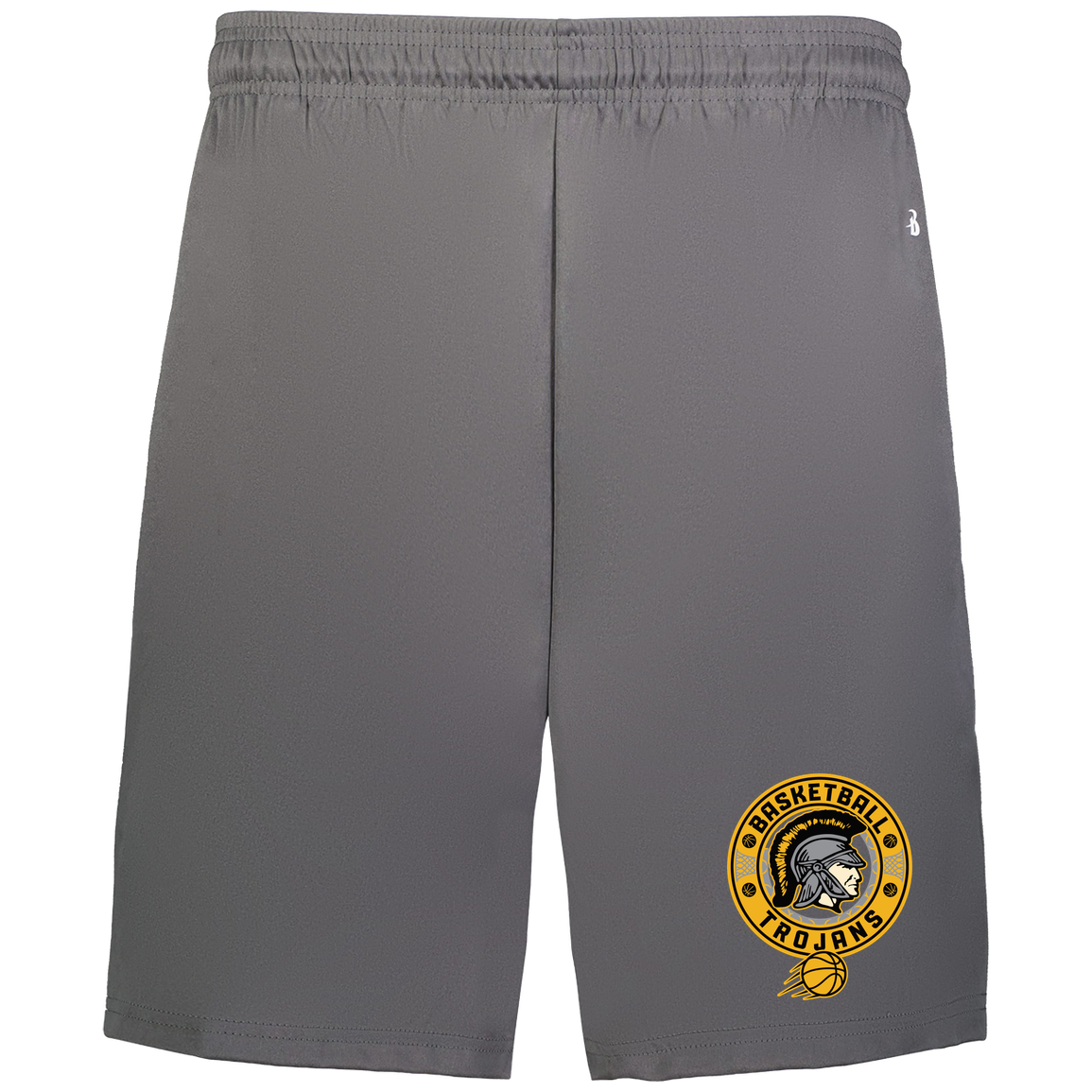 tc-trojans-retro-80s-90s-badger-adult-b-core-7-inch-short-with-pockets — Graphite — Front — source sha256 388769c51613ac0b8b9fd4136ec8538e6452848a196ddefb5f19259a1a4a5a7c — Color position 2