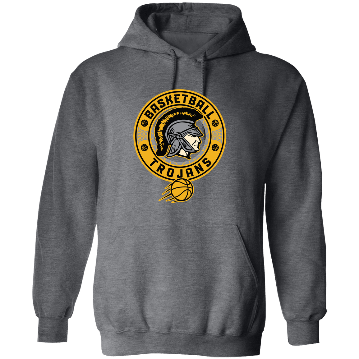tc-trojans-retro-80s-90s-gildan-pullover-hoodie — Dark Heather — Front — source sha256 3c39b4ede7619f2869aa879c5006aa24d4c9c344d17c90d43d07a76ca8633a52 — Color position 6