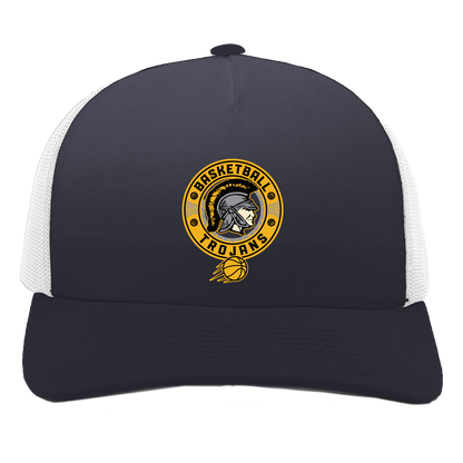 tc-trojans-retro-80s-90s-pacific-headwear-5-panel-trucker-snapback-cap — Navy/White — Front — source sha256 413ee6a216f3ac6ae2ff67225e33dba8c8e412dc74709dd613d73427a4de192a — Color position 1