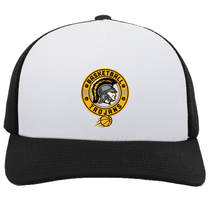 tc-trojans-retro-80s-90s-pacific-headwear-5-panel-trucker-snapback-cap — White/Black — Front — source sha256 4c863b342ac7c039312a245239844064bcd8a2731d7a08fe984cb5b2f3758e3e — Color position 4