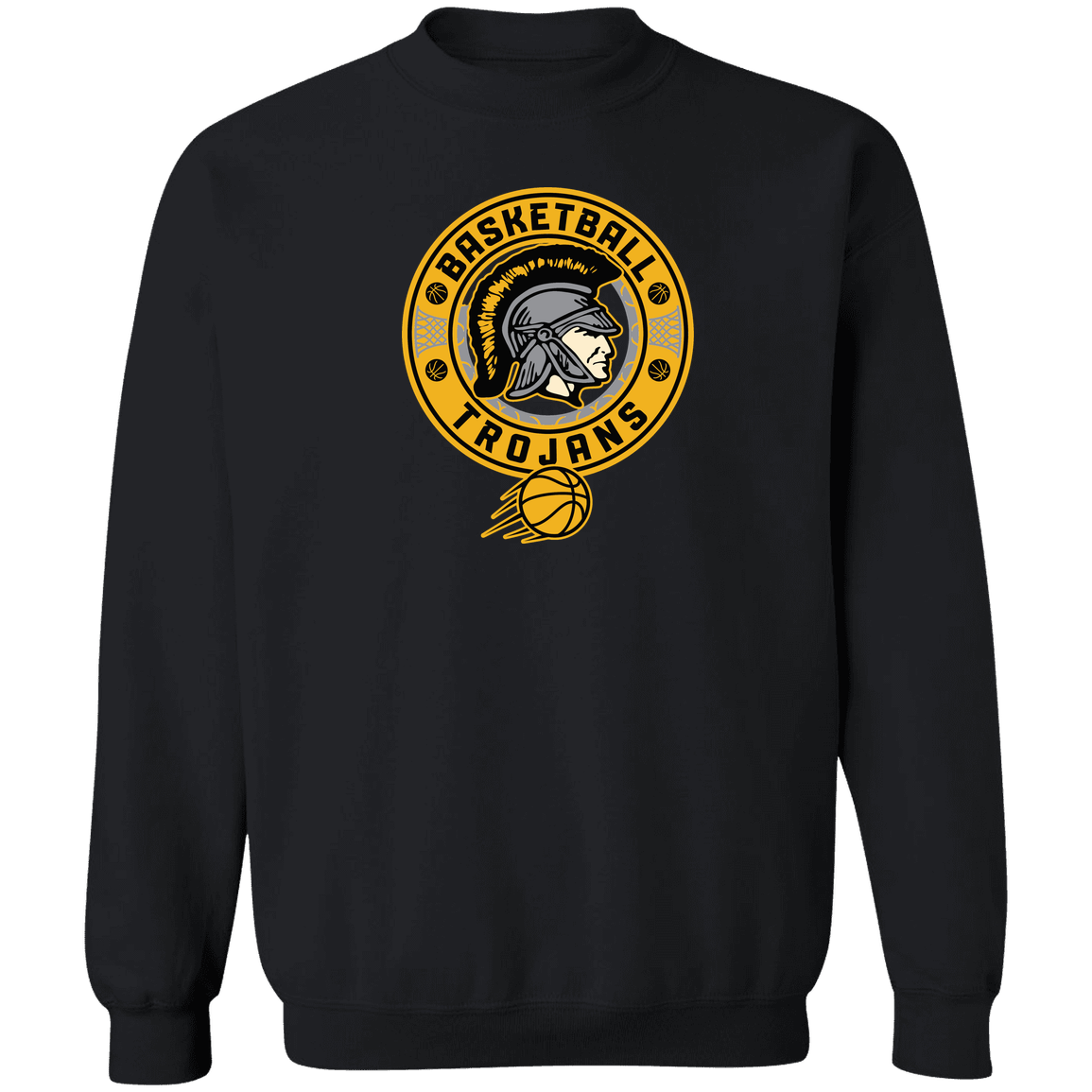 tc-trojans-retro-80s-90s-gildan-crewneck-pullover-sweatshirt — Black — Front — source sha256 52654b37c18c614d48d2d62b8e542d7d6d2e1cedfbd04e9e7b6ffafd870ed331 — Color position 4