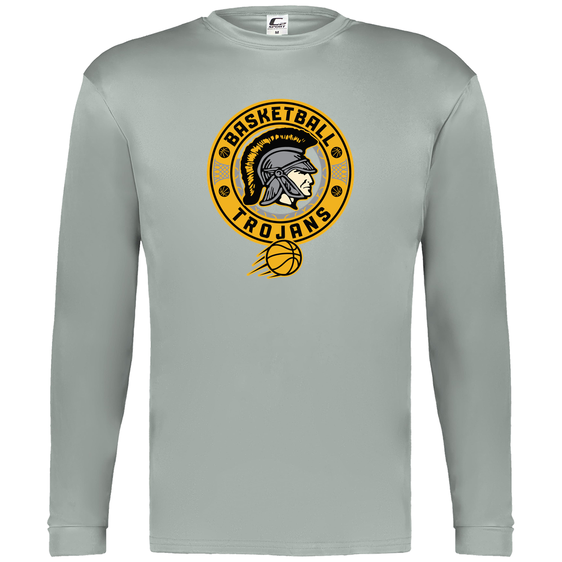 tc-trojans-retro-80s-90s-c2-mens-performance-long-sleeve-tee — Silver — Front — source sha256 570c5a0483d9b8a0b899696ee7c79dc775e9fa5b5dbc98d4f7060b178cfc69ab — Color position 3