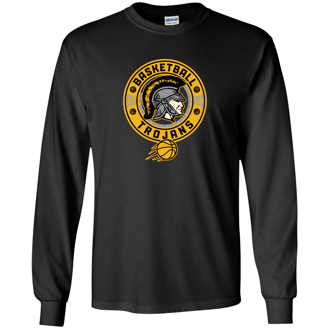 tc-trojans-retro-80s-90s-gildan-youth-ls-t-shirt — Black — Front — source sha256 6edd53e245d8ddb6b94faccd7c3e4d4a796fca54ae0269fa57320d0000d38641 — Color position 3