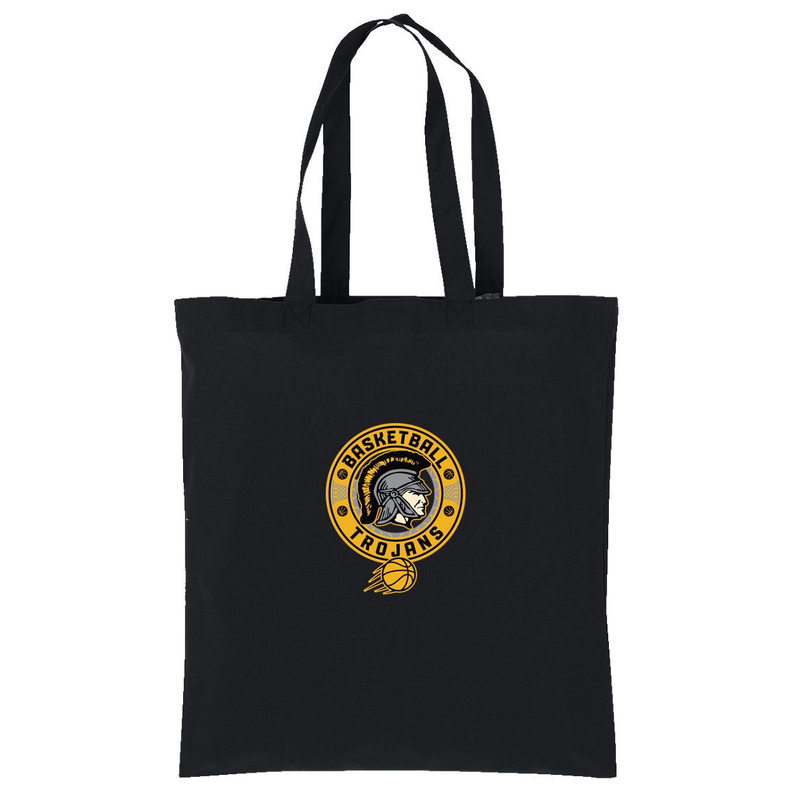 tc-trojans-retro-80s-90s-port-authority-core-cotton-tote — Deep Black — Front — source sha256 7f13d8e6b2194085d979d46fcb75a12158ee0864823d66830b73c08787c42b16 — Color position 1