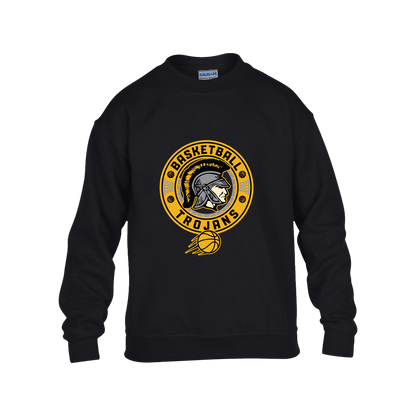 tc-trojans-retro-80s-90s-gildan-kids-heavy-blend-fleece-crew — Black — Front — source sha256 86b807f077317e4462c41599604126ce543e4cf3f6c483ede29b525673d66b06 — Color position 1