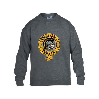 tc-trojans-retro-80s-90s-gildan-kids-heavy-blend-fleece-crew — Dark Heather — Front — source sha256 930fb4be2cbe2768b334163e515f64f5f6dbafe6c8d5d9b4316d4c15a7f2610d — Color position 2