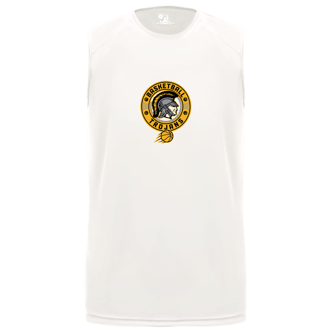 tc-trojans-retro-80s-90s-badger-b-core-sleeveless-performance-tee — White — Front — source sha256 af241d57607039b4250527d652460c55dce769c58c2849f7d8e0219d8b93a13c — Color position 4