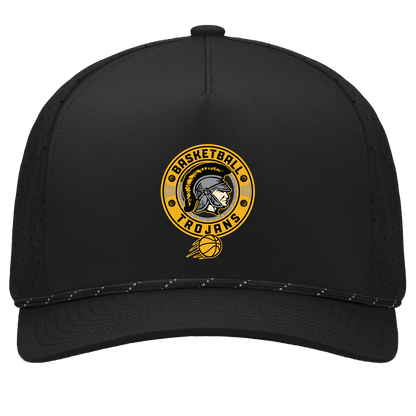 tc-trojans-retro-80s-90s-pacific-headwear-weekender-perforated-snapback-cap — Black/Black — Front — source sha256 d504a619e2905a3be76f210f477ce2e8031d2811a8fa8447c64070e22085613a — Color position 1