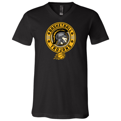 tc-trojans-retro-80s-90s-bella-canvas-unisex-jersey-ss-v-neck-t-shirt — Black — Front — source sha256 dc220b973aa28fa6c679e2a7096a9d3ca50d5ea34affedd048ede9a5701106bc — Color position 2