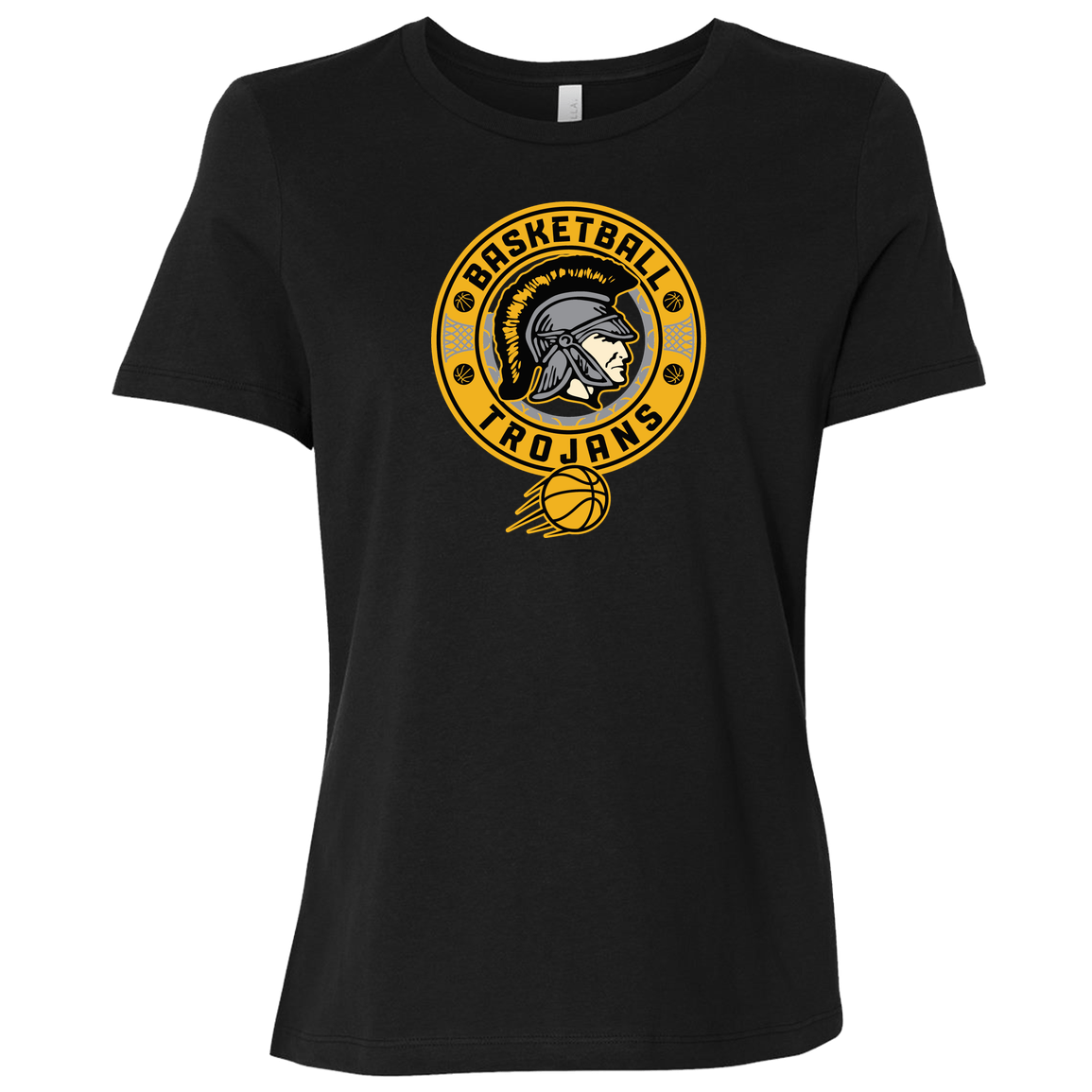 tc-trojans-retro-80s-90s-bella-canvas-ladies-relaxed-jersey-short-sleeve-t-shirt — Black — Front — source sha256 eaaf86b383c52f2b433b0dbd38d003170ebe5080340c0d56f7ea6208165be131 — Color position 5