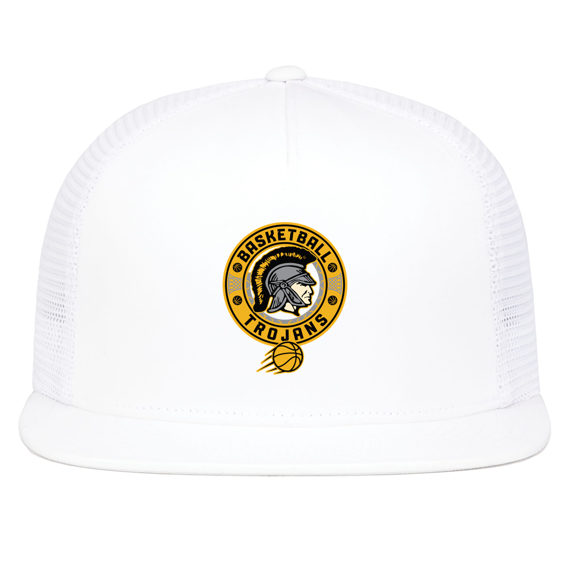 tc-trojans-retro-80s-90s-pacific-headwear-d-series-5-panel-trucker-snapback-cap — White — Front — source sha256 ff5e37f47f7b006a0e359a80fc7f698c888edead93527efe88387b8a0fa6e879 — Color position 5