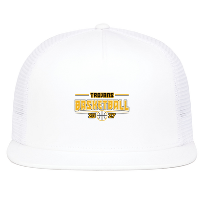 tc-trojans-season-arc-pacific-headwear-d-series-5-panel-trucker-snapback-cap — White — Front — source sha256 1b83164fc70e4610f8770389000bb52e14fc3db793c598e94dd4a4a345413a7c — Color position 5