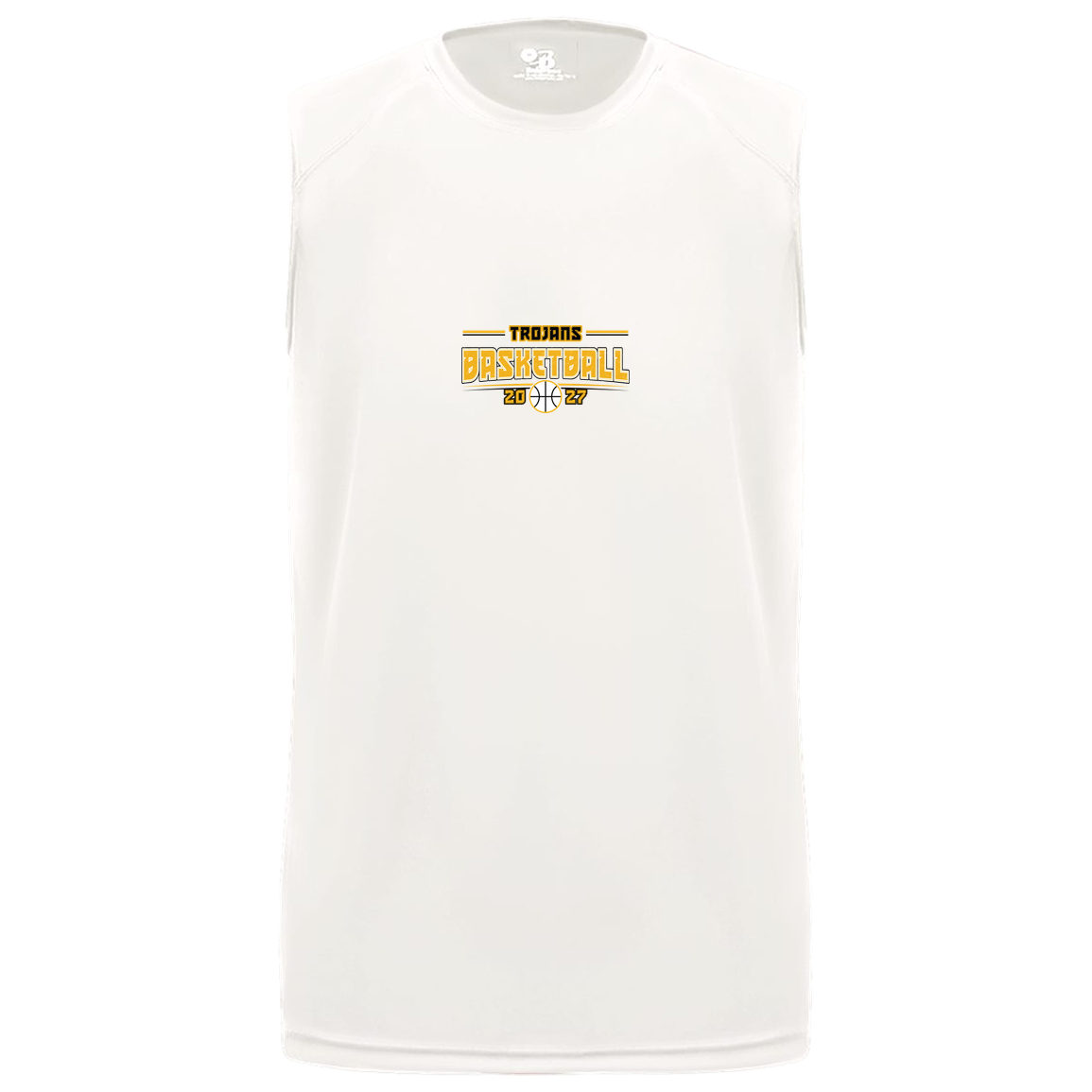 tc-trojans-season-arc-badger-b-core-sleeveless-performance-tee — White — Front — source sha256 2930fd5bf0152386782b4476d5bfbbb88c31571b83e22a2ecb0ca71daaf264ff — Color position 4